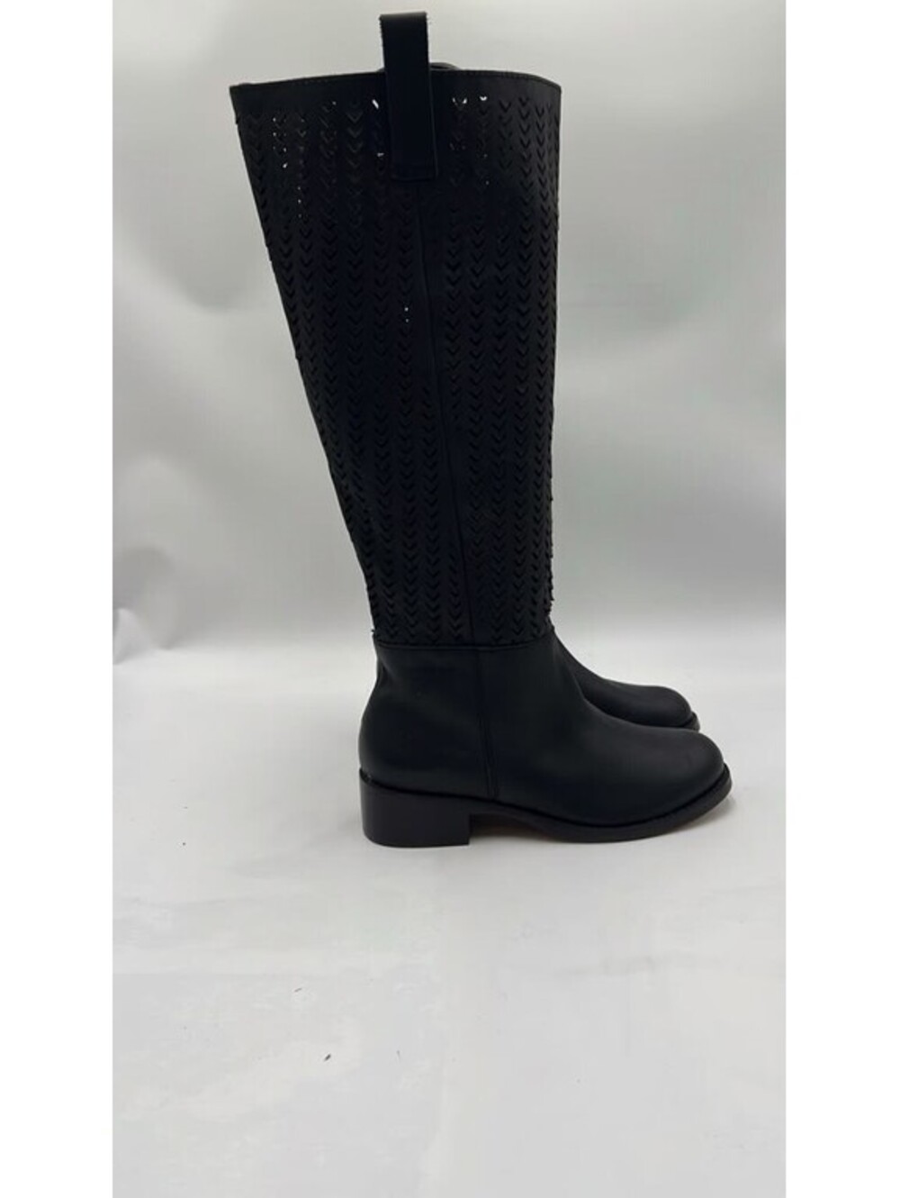 Women’s Circle G tall western Black Perforated Leather boot Size 7